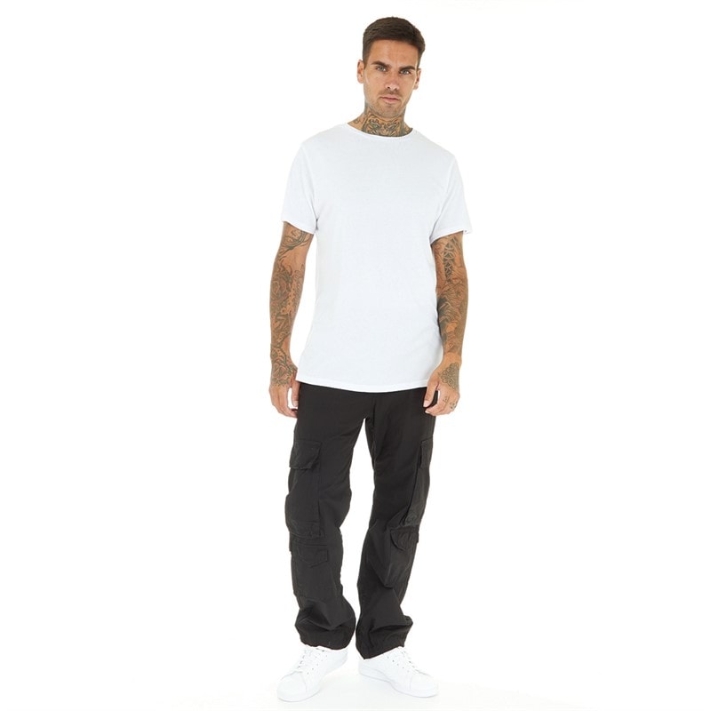 Brave Soul Heren Waves Cargo Broek Zwart - Afbeelding 3