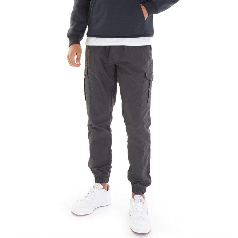 Brave Soul Heren Taslan Cargo Broek Donkergrijs - Afbeelding 1
