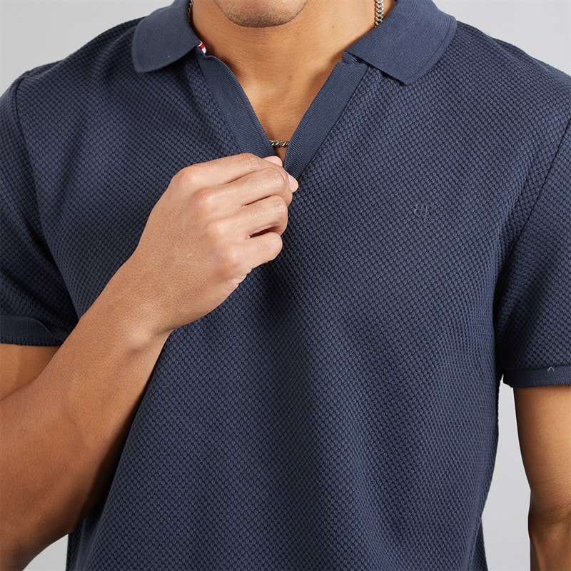 Brave Soul Heren Cadby Polo’s met korte mouwen Blauw - Afbeelding 3