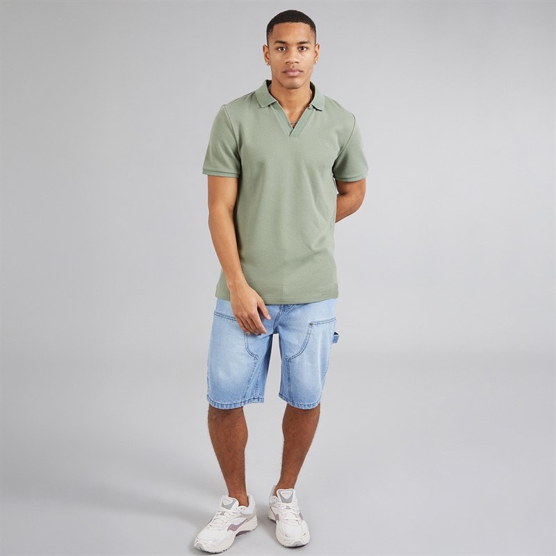 Brave Soul Heren Cadby Polo’s met korte mouwen Khaki - Afbeelding 4