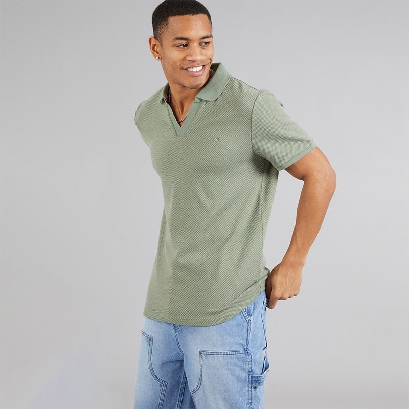 Brave Soul Heren Cadby Polo’s met korte mouwen Khaki - Afbeelding 5