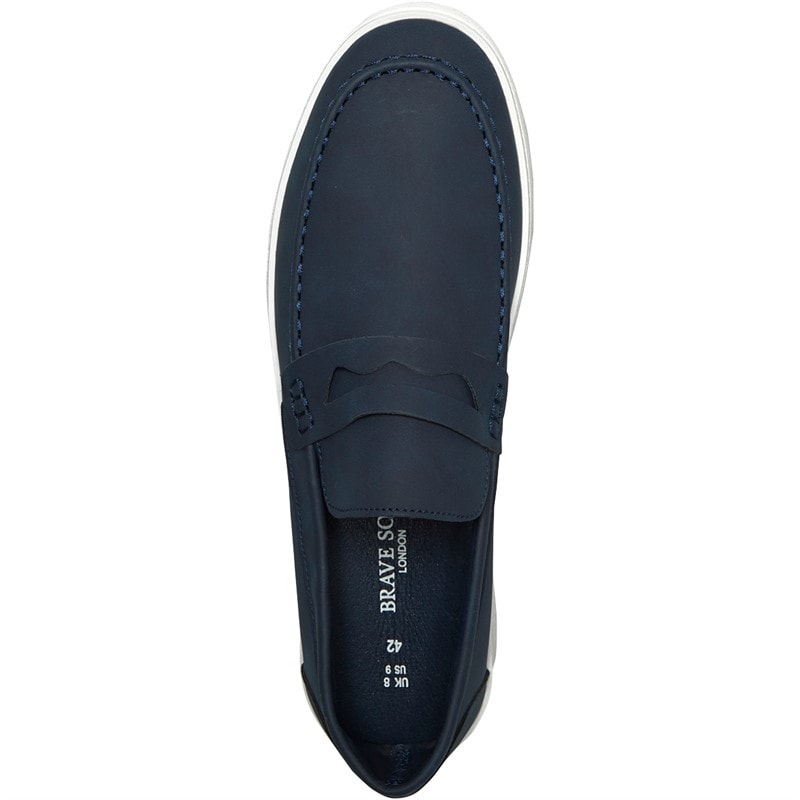 Brave Soul Heren Lisbon Loafers Marineblauw - Afbeelding 4