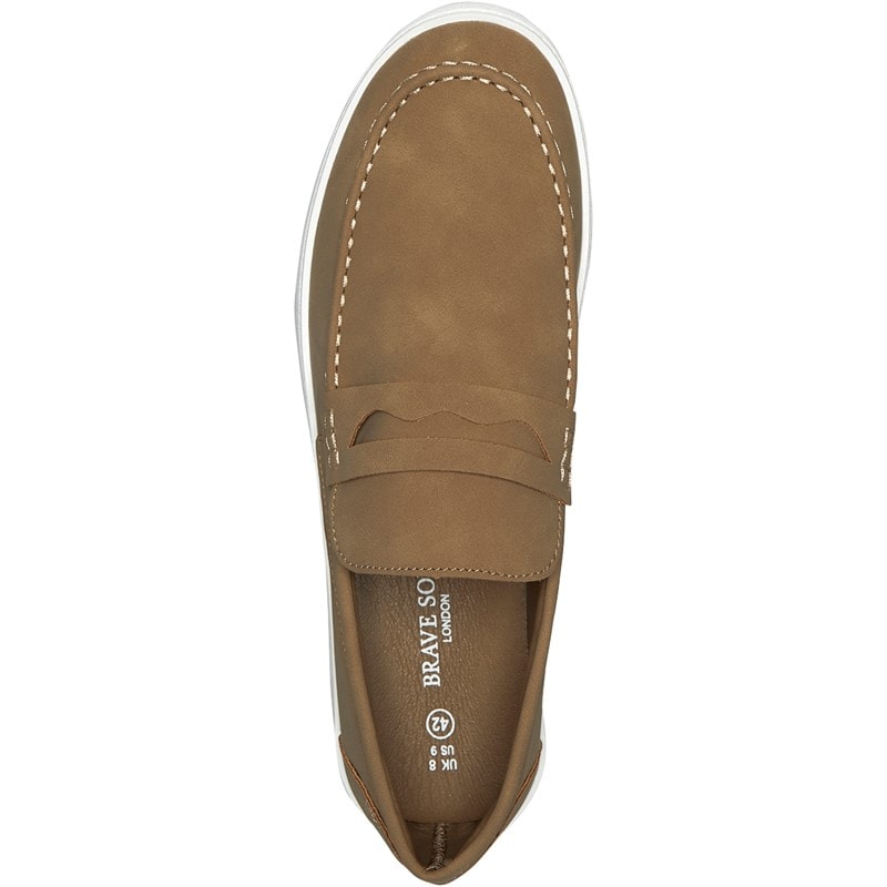 Brave Soul Lisbon loafers dla niego kolor Desert Taupe – zdjęcie  4