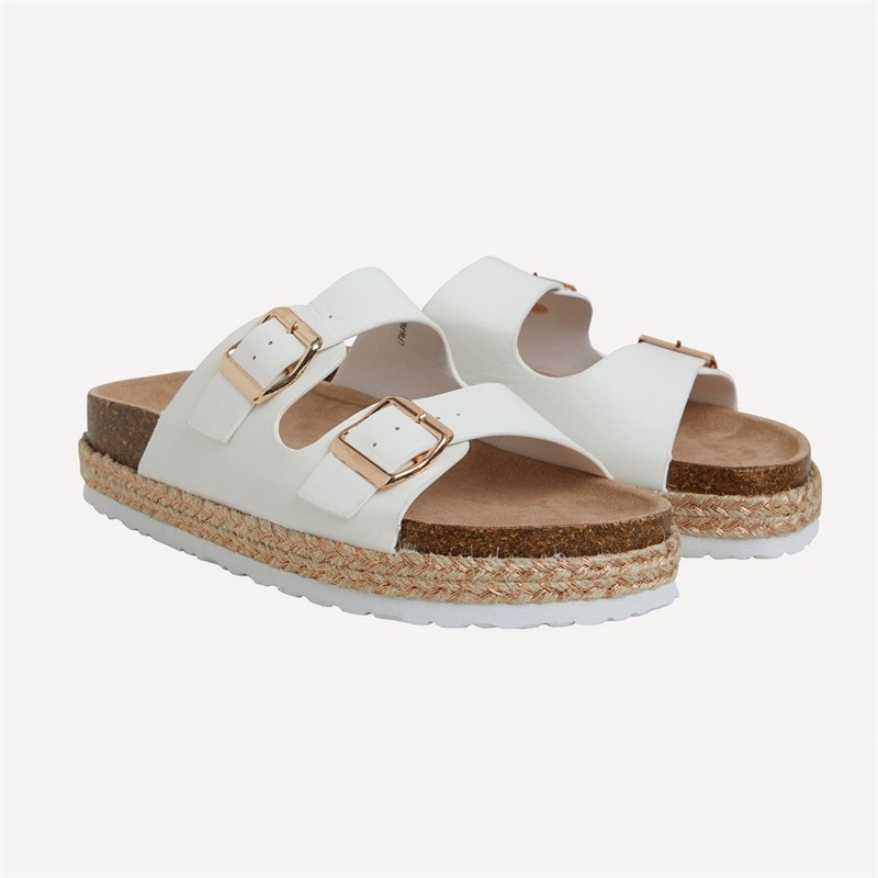 Brave Soul Dames Pantha Sandalen Wit - Afbeelding 5