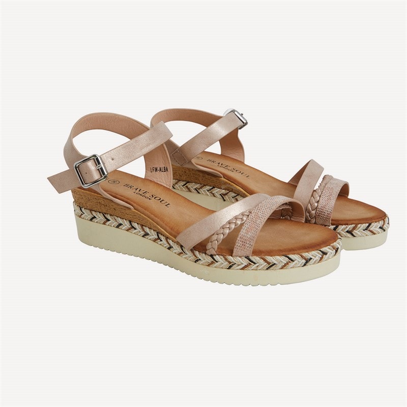 Brave Soul Dames Sleehak Sandalen Meerkleurig - Afbeelding 5