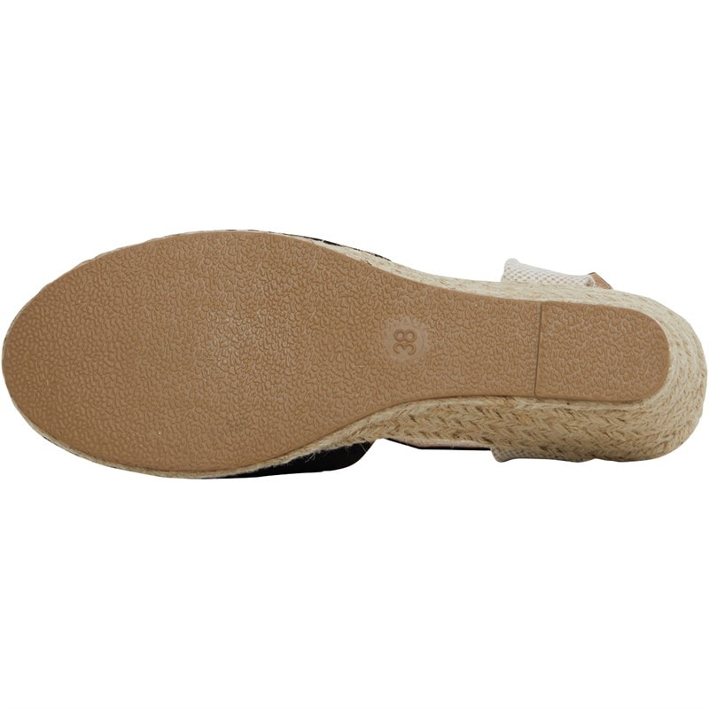 Brave Soul Dames Berry Sleehak Sandalen Zwart - Afbeelding 3
