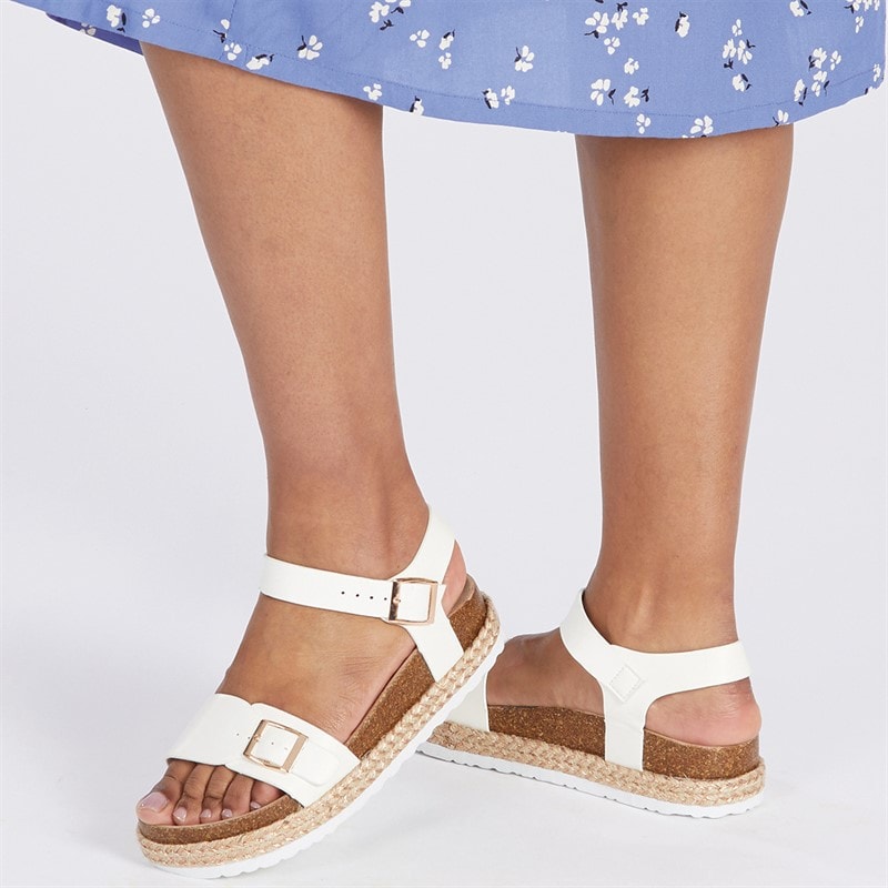 Brave Soul Dames Pantha Sandalen Wit