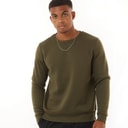 Brave Soul Sweatshirt Retina Kaki Heren