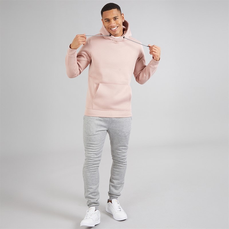 Brave Soul Sweat à Capuche Zoid Homme Rose Poudré - Image 4