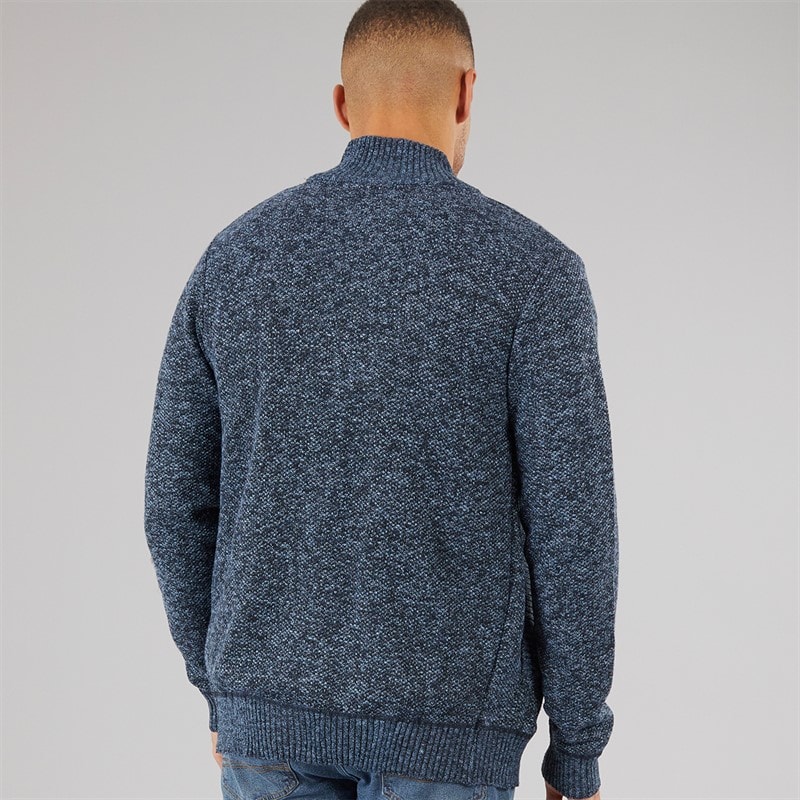 Brave Soul Heren Damir Truien Blauw - Afbeelding 2