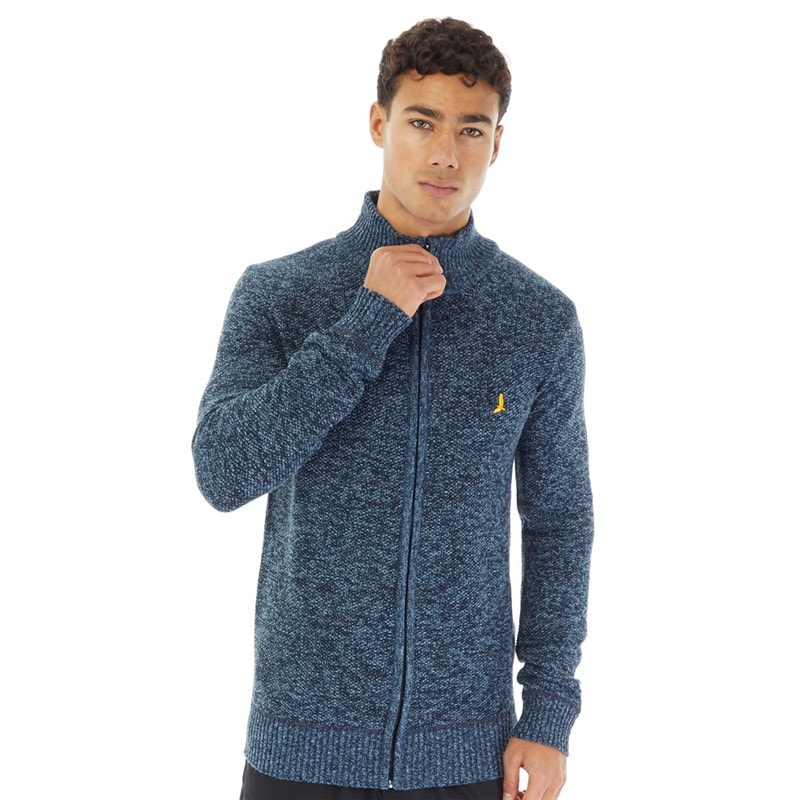 Brave Soul Heren Damir Truien Blauw - Afbeelding 3