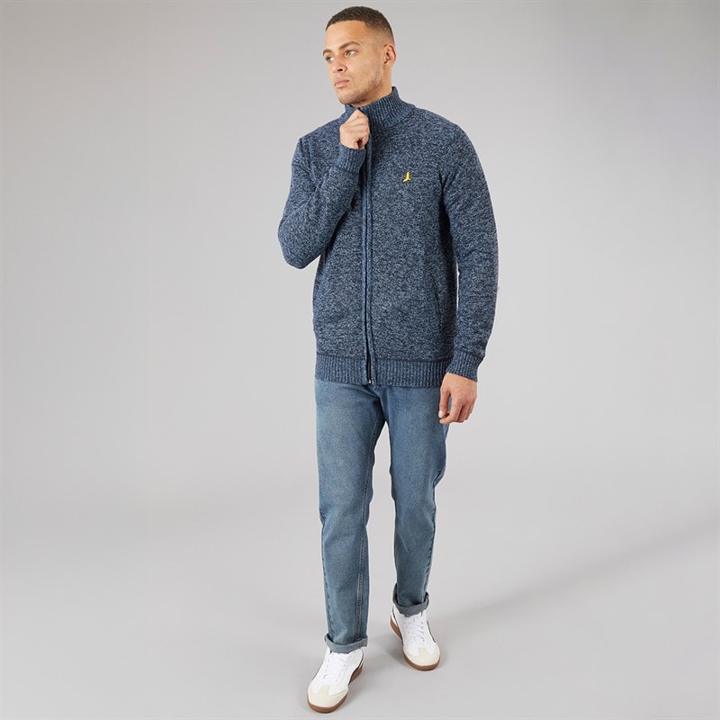 Brave Soul Heren Damir Truien Blauw - Afbeelding 4