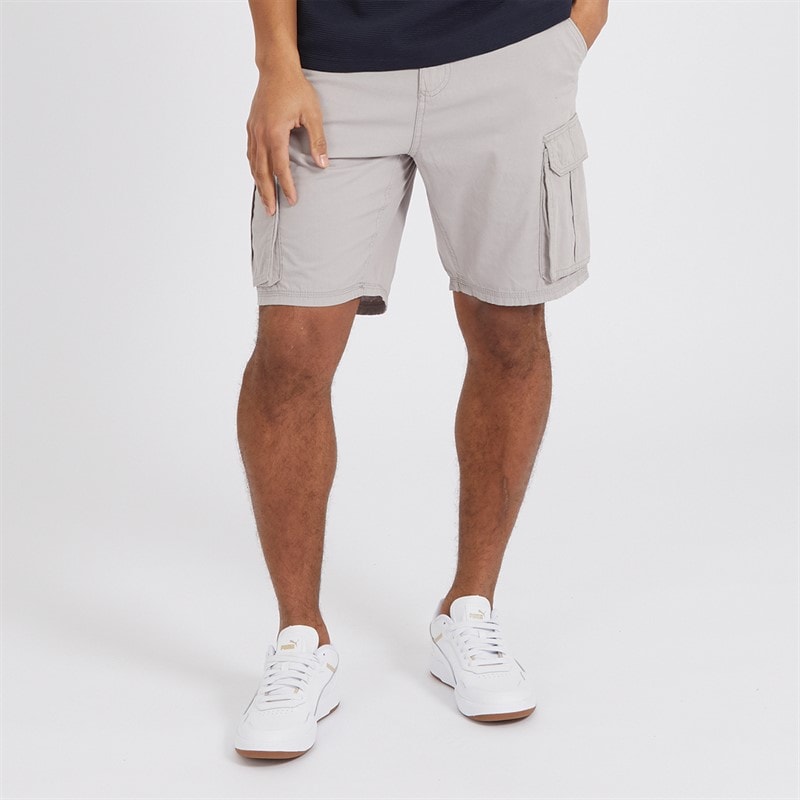 Brave Soul Heren Riverwood Cargoshorts Grijs