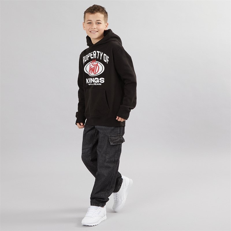 Brave Soul Jongens Cargo Jeans met Losse Pasvorm Antraciet - Afbeelding 4