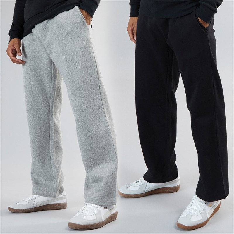 Brave Soul Heren Zeus Set van 2 Open Zoom Joggingbroek Zwart / Grijs - Afbeelding 1