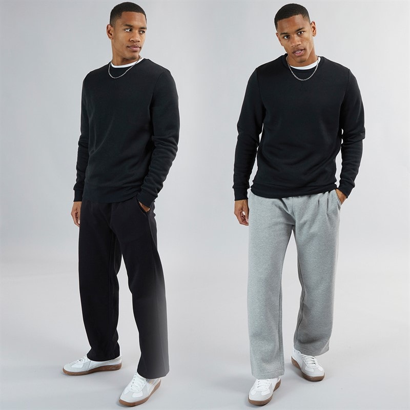 Brave Soul Heren Zeus Set van 2 Open Zoom Joggingbroek Zwart / Grijs - Afbeelding 3