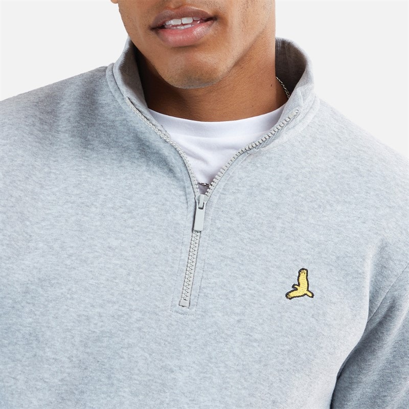 Brave Soul Heren Stilgar Set van 2 1/4 Rits Sweatshirts Zwart / Grijs - Afbeelding 3