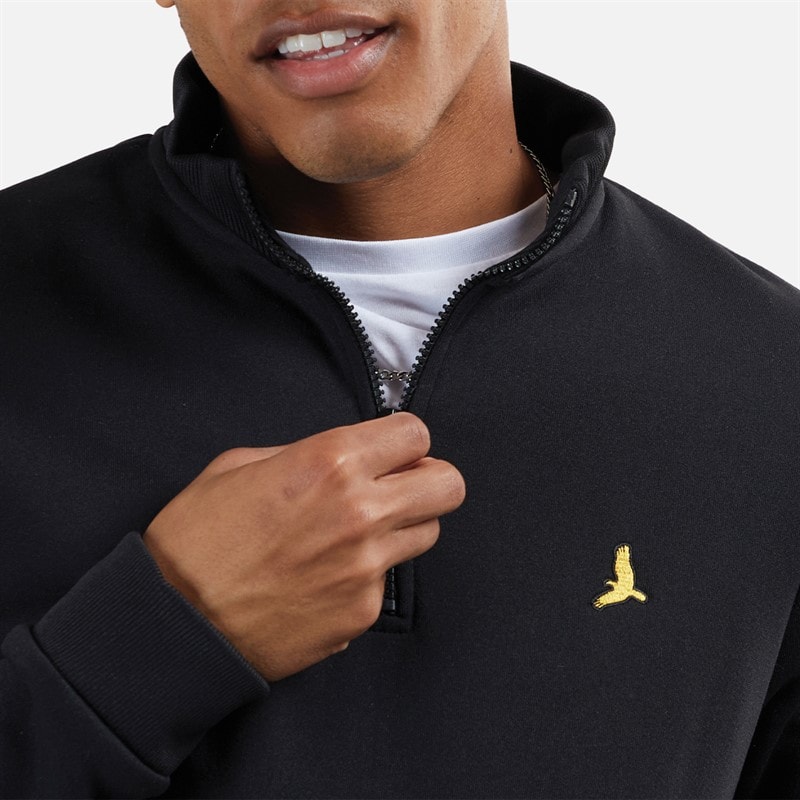 Brave Soul Heren Stilgar Set van 2 1/4 Rits Sweatshirts Zwart / Grijs - Afbeelding 4