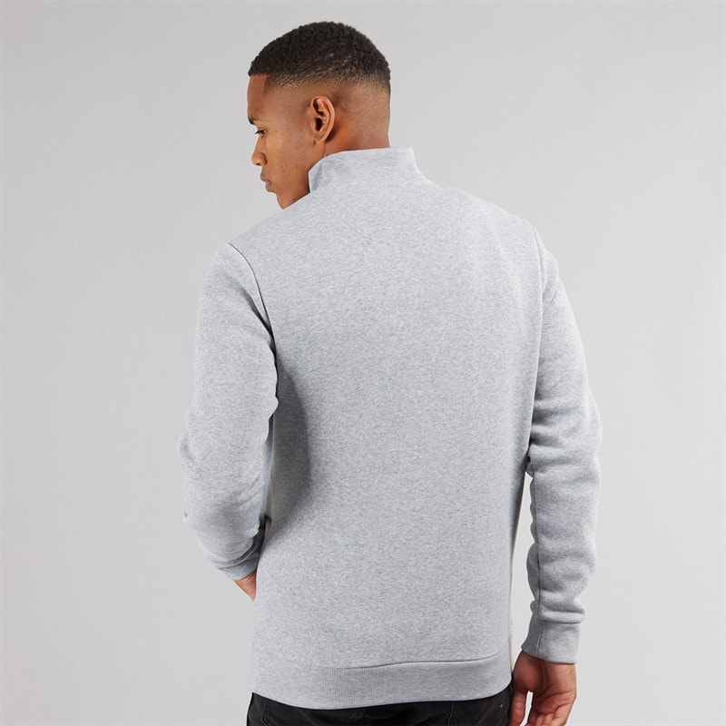 Brave Soul Herren Idaho Trichterkragen Pullover Hell Grau Meliert - Bild 2