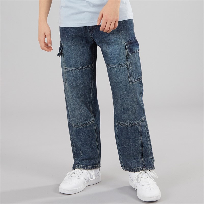 Brave Soul Jongens Losse Pasvorm Jeans Middelblauw