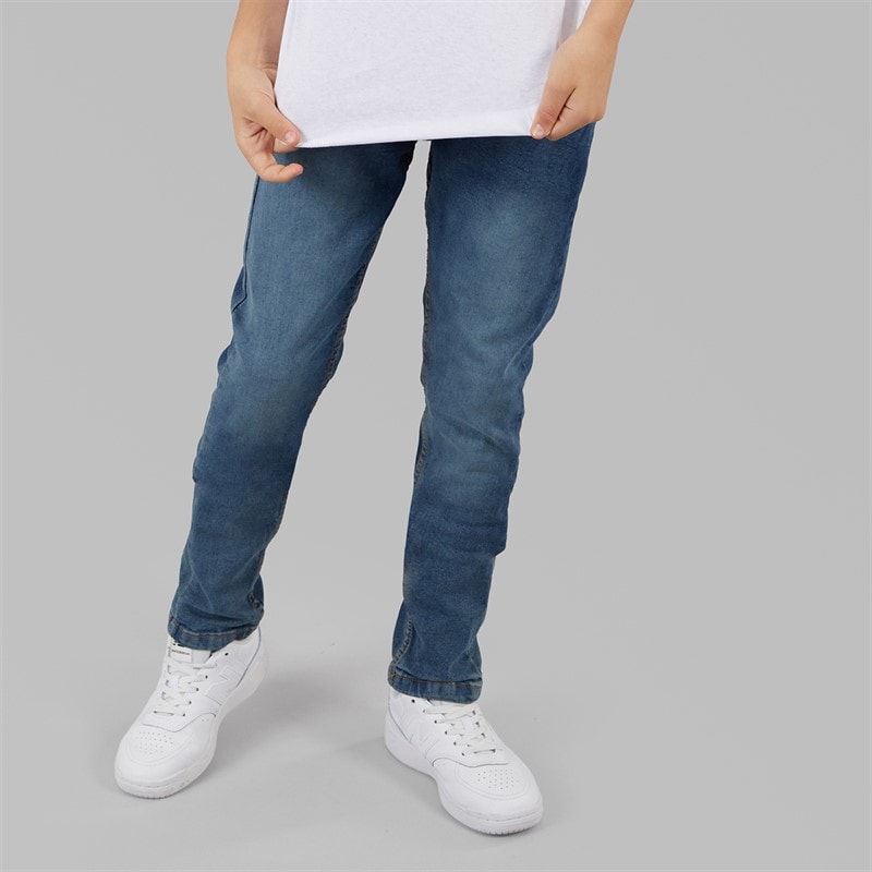 Brave Soul Jeansy o kroju „slim fit” dla chłopca kolor średnioniebieski