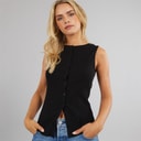 Brave Soul Damen Quantum Weste Schwarz