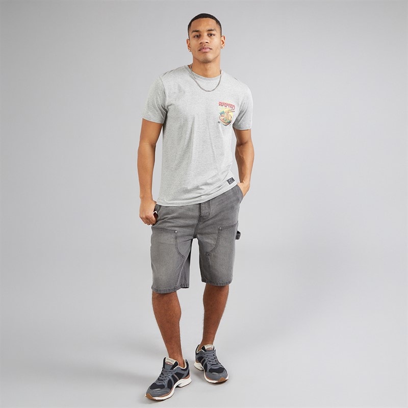 Brave Soul Shorts de charpentier Homme coupe ample Joiner Gris - Image 3