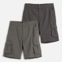 Brave Soul Shorts Cargo 2  pièces Garçon Gris Foncé/Marine Dark Grey / Navy