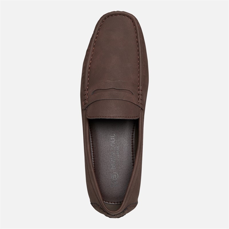 Brave Soul Heren Web Loafers Tan - Afbeelding 4