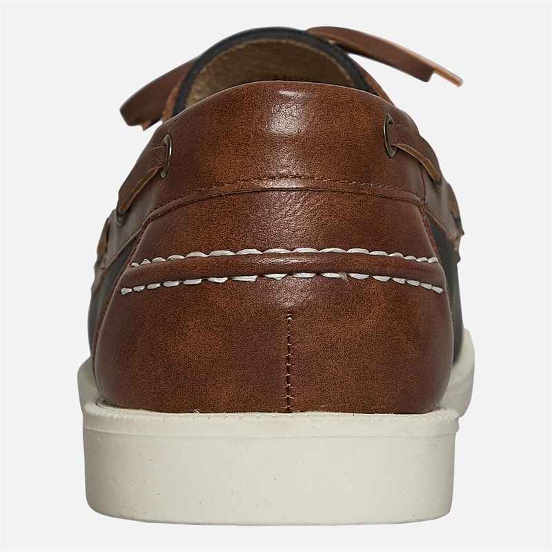 Brave Soul Heren cabin dek schoenen Navy/Tan - Afbeelding 3