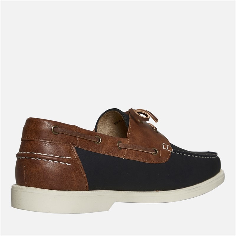 Brave Soul Heren cabin dek schoenen Navy/Tan - Afbeelding 5