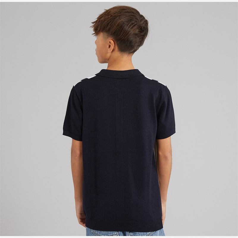 Brave Soul Polo Garçon Woodhay Navy - Image 2
