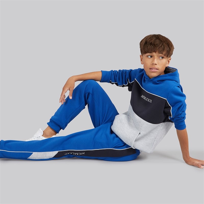 Brave Soul Jongens Parker Trainingspak Cobalt/Navy/Lichtgrijs Melange Cobalt/Navy/Light Gery Ma - Afbeelding 1