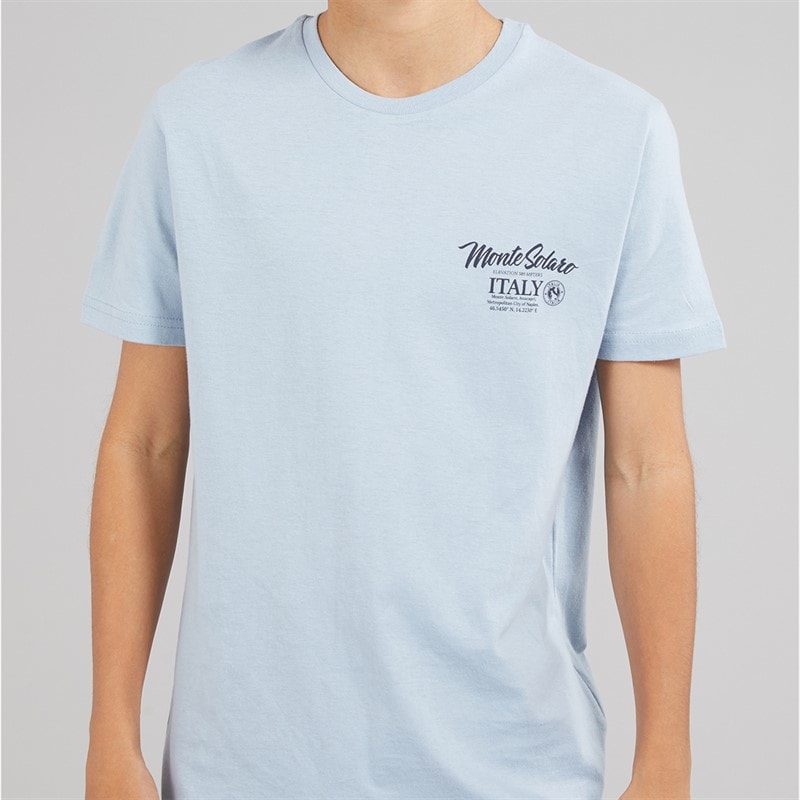 Brave Soul Junge Solaro T Shirt Light Blue/Multi-Colour - Bild 5