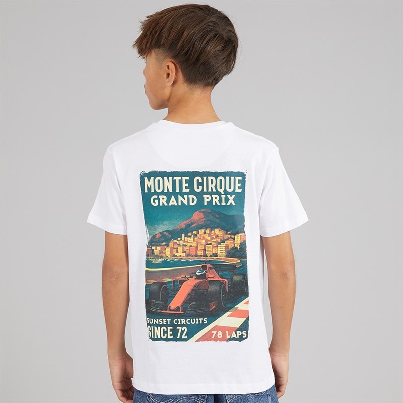 Brave Soul T-shirt Meyan Garçon Blanc Optique/Multicolore - Image 3
