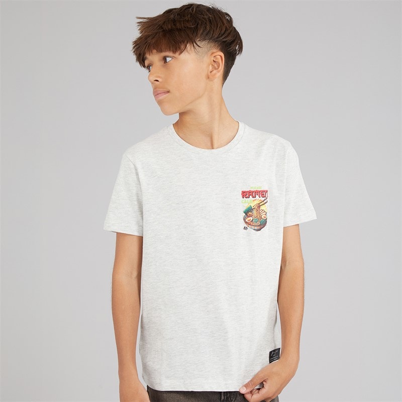 Brave Soul T-shirt Scran Garçon Écru Chiné/multicolore - Image 2