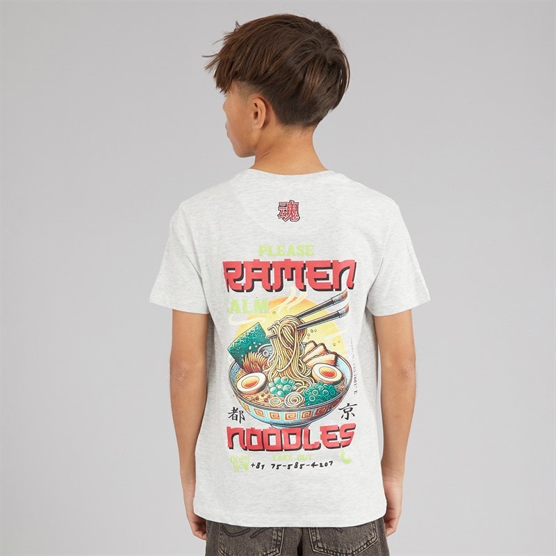 Brave Soul T-shirt Scran Garçon Écru Chiné/multicolore - Image 3