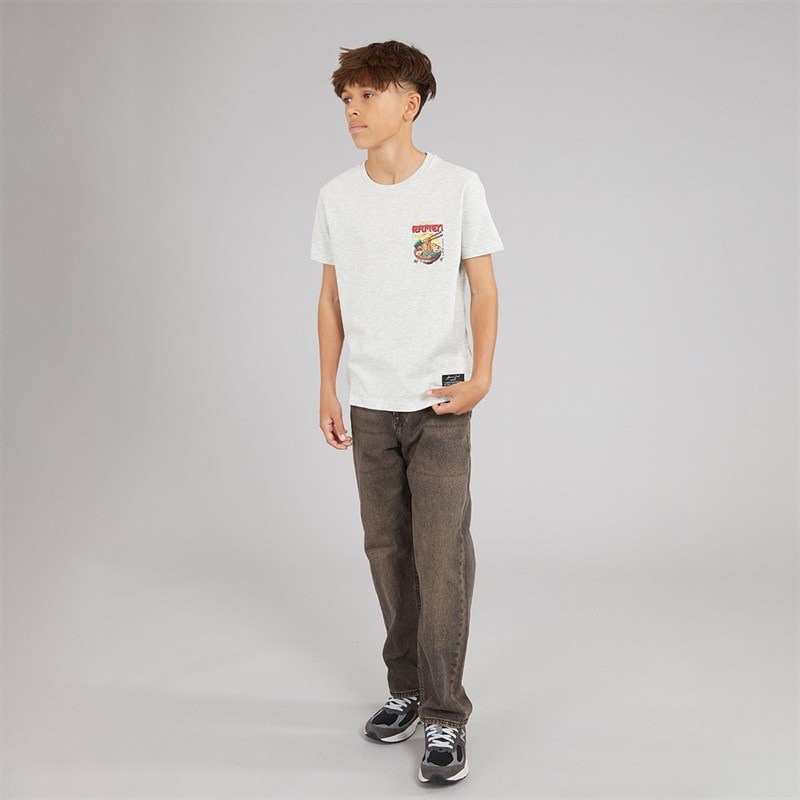 Brave Soul T-shirt Scran Garçon Écru Chiné/multicolore - Image 4