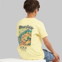 Brave Soul Junge Solaro T Shirt Zitrone/Mehrfarbig Print