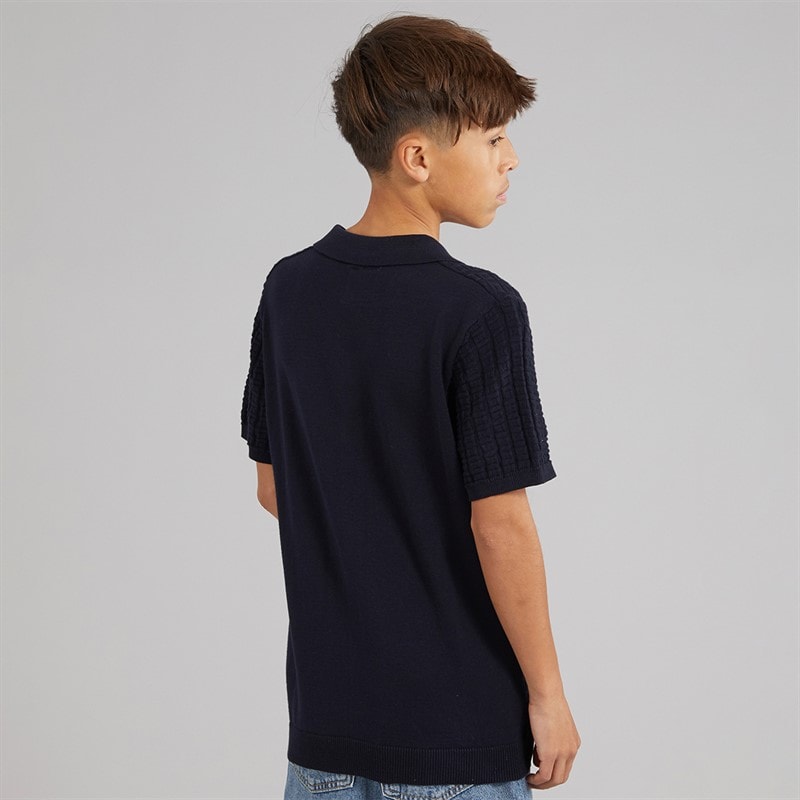 Brave Soul Polo Garçon Seeger Navy - Image 2