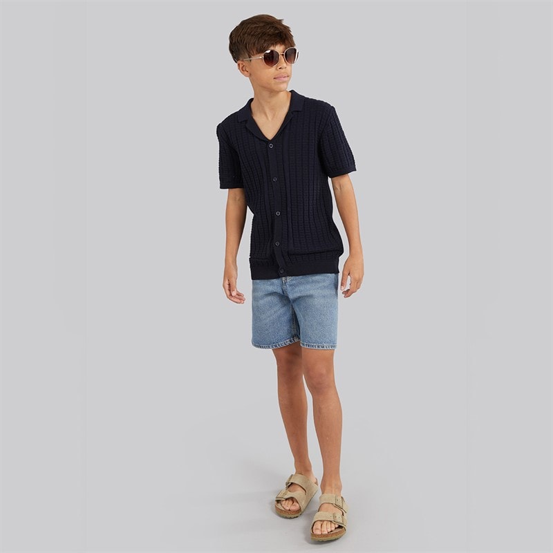 Brave Soul Polo Garçon Seeger Navy - Image 4