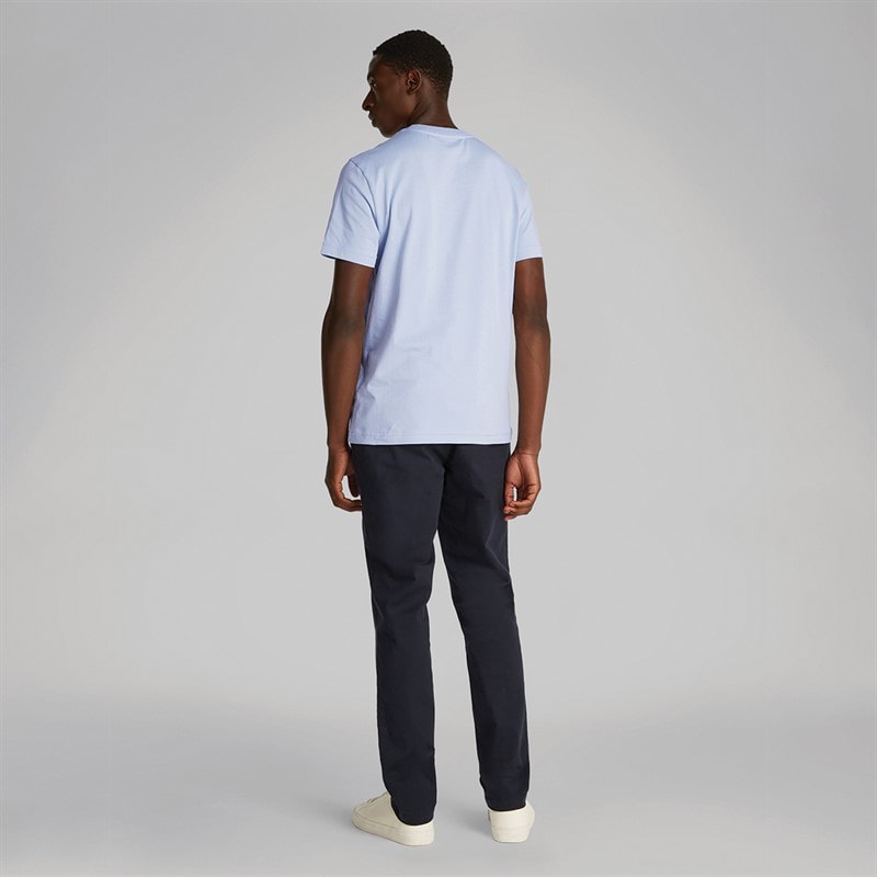 Calvin Klein Heren Logo T-Shirt Zen Blauw - Afbeelding 4