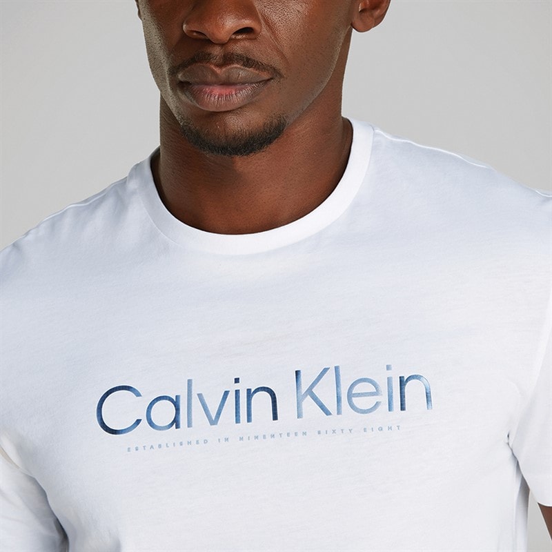 Calvin Klein T-shirt Logo Homme Blanc Vif - Image 2