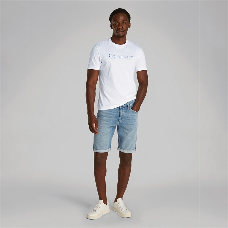 Calvin Klein T-shirt Logo Homme Blanc Vif - Image 3