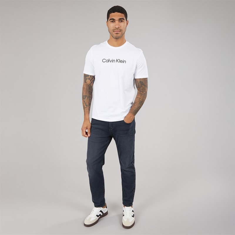 Calvin Klein Herren Sport Grafik T Shirt Hellweiß - Bild 4