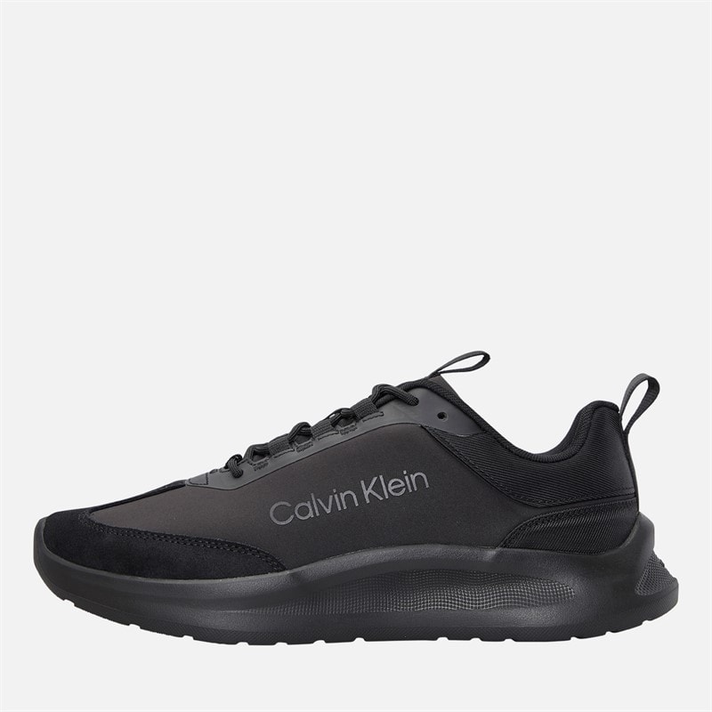 Calvin Klein Heren Lichtgewicht EVA Runner Sneakers Triple Black