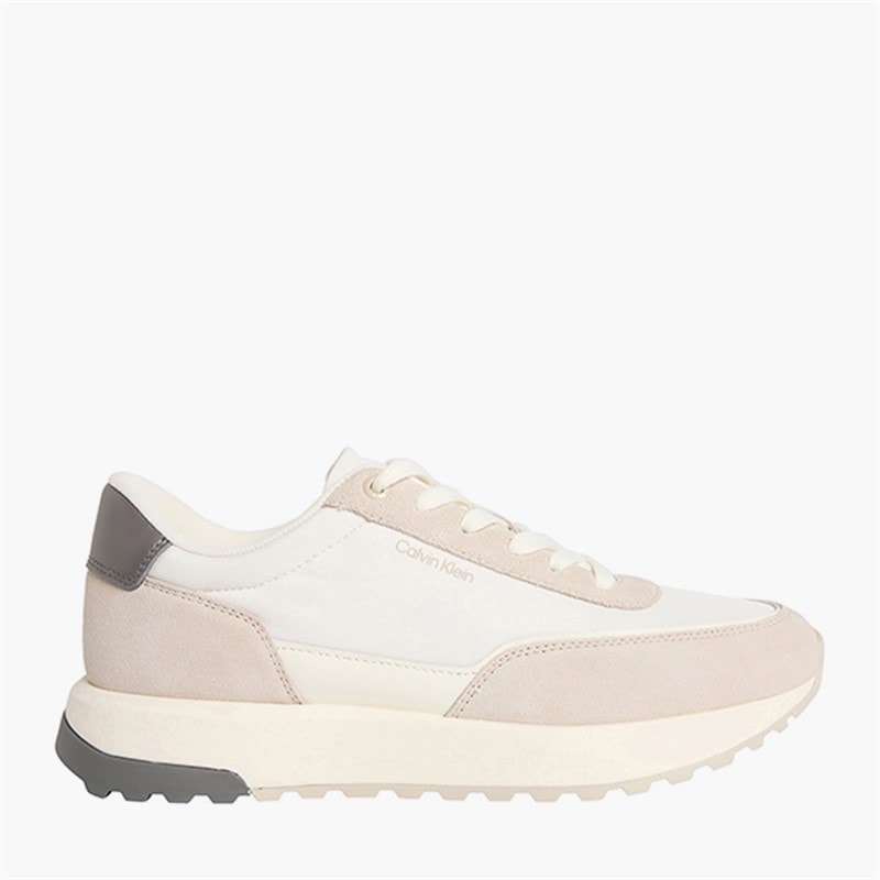 Calvin Klein Herren City Runner Turnschuhe Feather Gray/Marshmallow/Granite