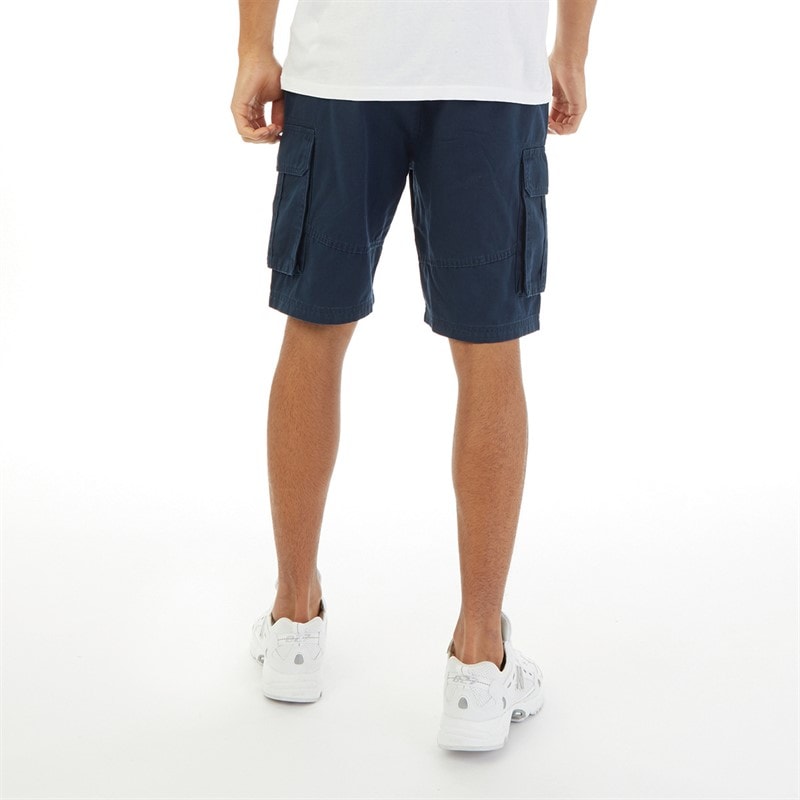 Closure London Heren Utility Cargo Shorts Marineblauw - Afbeelding 2