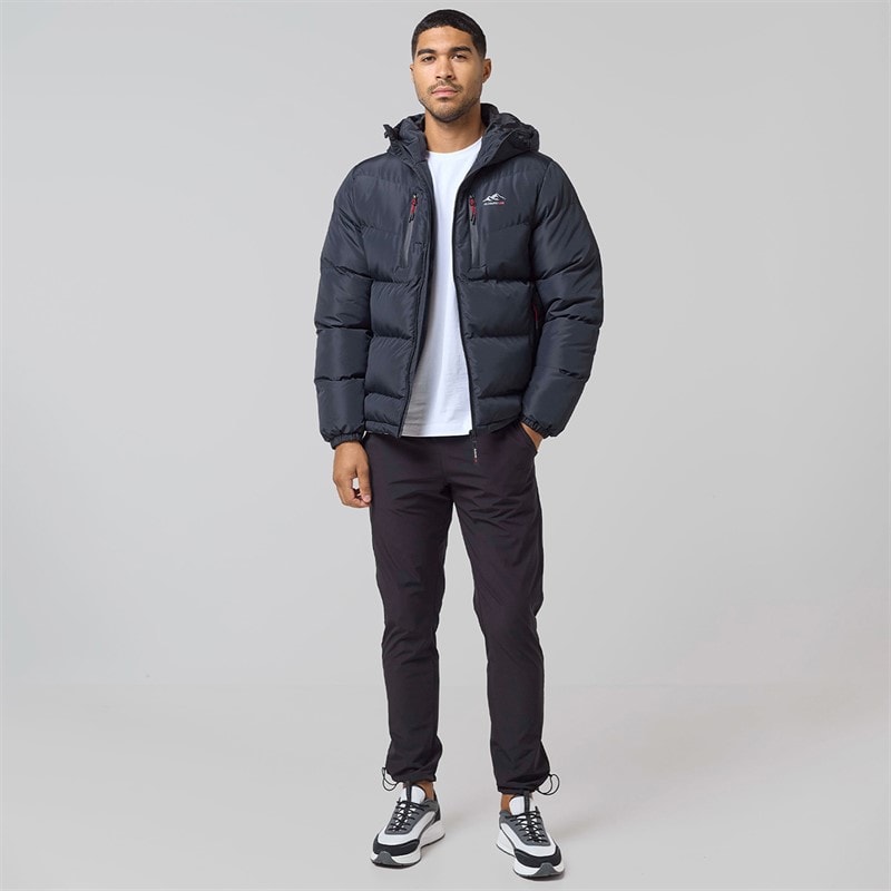Closure London Herren Tech Logo Puffer Jacke Schwarz - Bild 4