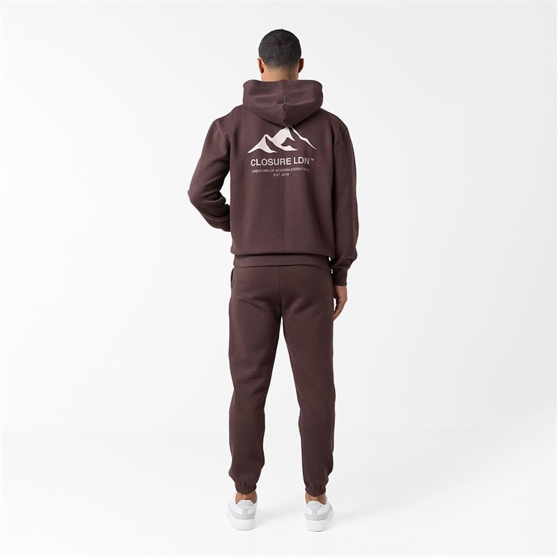 Closure London Heren Berg Silhouet Trainingspak Bruin/Stone - Afbeelding 2
